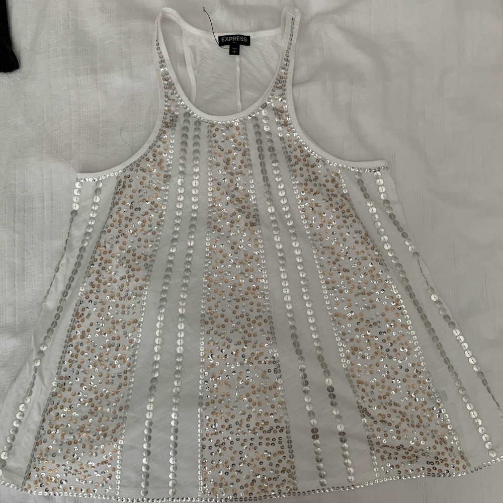 Express Sequin Tank Top